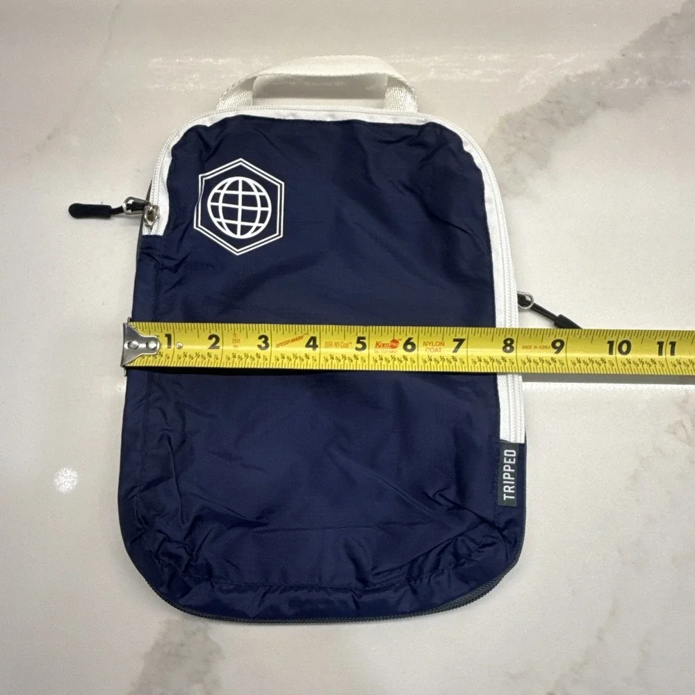 Tripped Travel Gear Packing Cubes – Set of 6 – Luggage Organizers – Blue/White